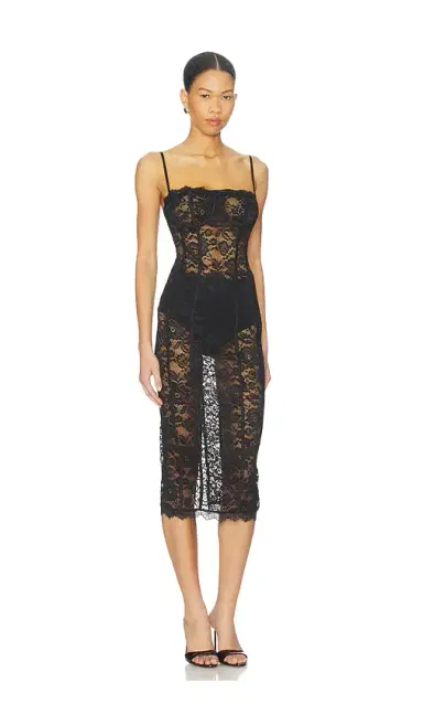 MORE TO COME Esme Corset Midi Dress | Thumbnail 2