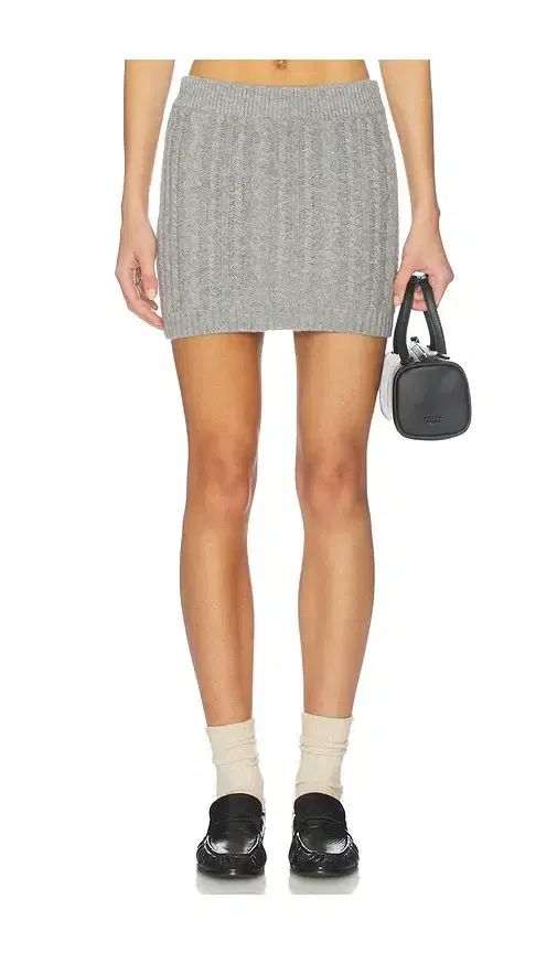 Cashmere Cable Mini Skirt