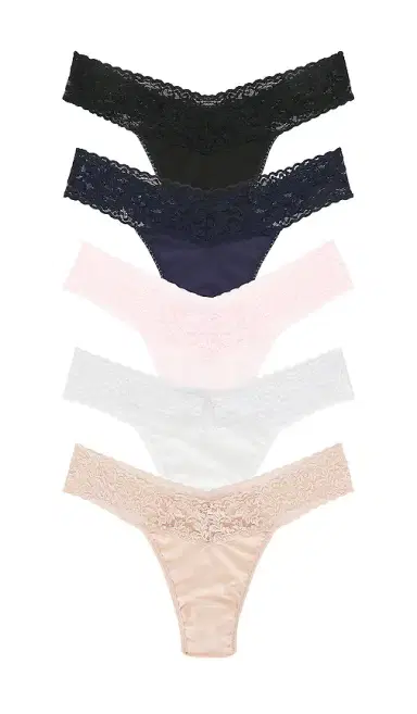 Hanky Panky Supima? Cotton Organic Thong 5 Pack | Thumbnail 1
