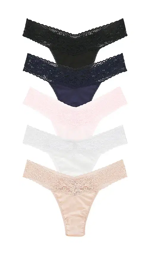 Hanky Panky Supima? Cotton Organic Thong 5 Pack