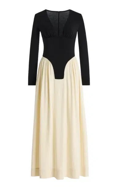 BEVZA Exclusive Fiona Jersey Maxi Dress | Thumbnail 5