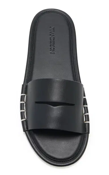 JW Anderson Loafer Leather Slides | Thumbnail 3 JW Anderson Loafer Leather Slides | Thumbnail 3