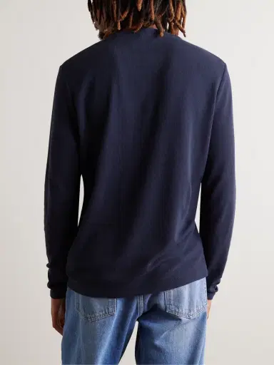 NN07 Clive Waffle-Knit Cotton and Modal-Blend T-Shirt - Men | Thumbnail 4