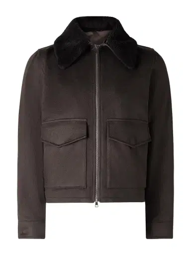 J. Mueser Plush-Trimmed Cashmere Bomber Jacket - Men | Thumbnail 1