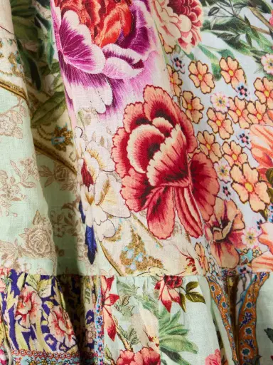 Camilla Crystal-embellished Tiered Floral-print Linen Maxi Dress | Thumbnail 4