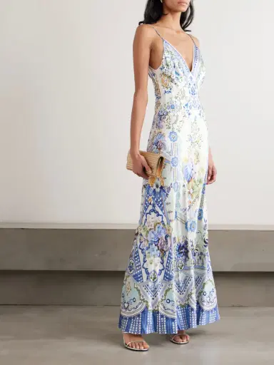 Camilla Crystal-embellished Floral-print Silk-satin Maxi Dress | Thumbnail 2