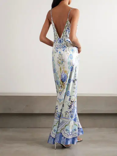 Camilla Crystal-embellished Floral-print Silk-satin Maxi Dress | Thumbnail 3