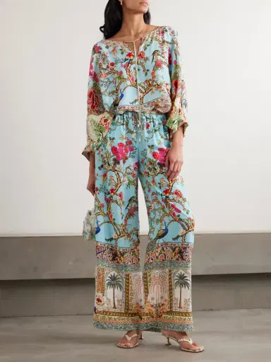 Camilla Printed Silk-satin Wide-leg Pants | Thumbnail 2