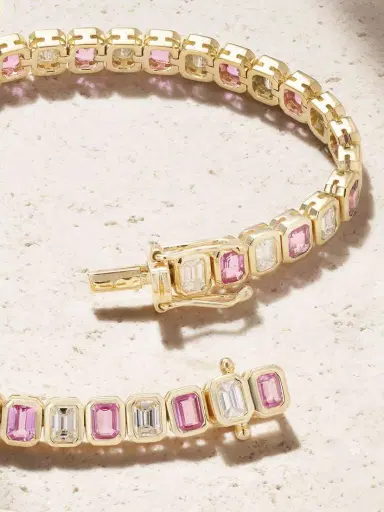 Anita Ko 18-karat Gold, Sapphire And Diamond Tennis Bracelet | Thumbnail 3 Anita Ko 18-karat Gold, Sapphire And Diamond Tennis Bracelet | Thumbnail 3