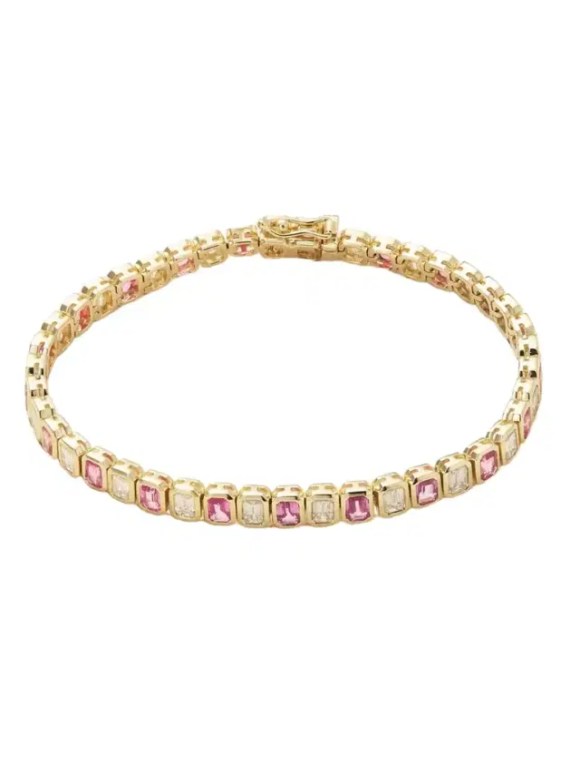 Anita Ko 18-karat Gold, Sapphire And Diamond Tennis Bracelet