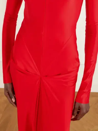 Victoria Beckham Gathered Satin Gown | Thumbnail 5 Victoria Beckham Gathered Satin Gown | Thumbnail 5