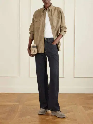 Brunello Cucinelli Embellished Suede Loafers | Thumbnail 4 Brunello Cucinelli Embellished Suede Loafers | Thumbnail 4