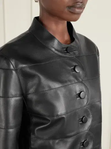 Veronica de Piante Rory Scalloped Leather Jacket | Thumbnail 5