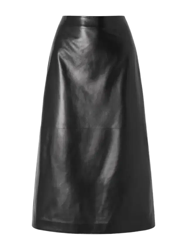 Gisele Paneled Leather Midi Skirt