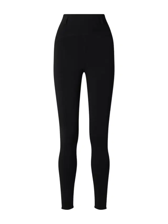 Alaïa Paneled Ribbed-knit And Stretch-jersey Leggings