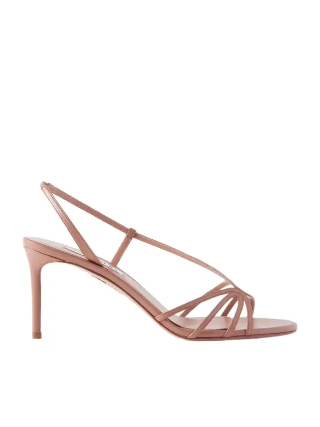 Talk To Me 75 Metallic Leather Slingback Sandals