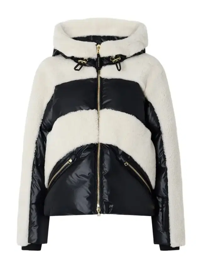 Dana Hooded Shearling-paneled Down Ski Jacket