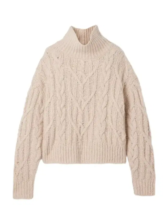Fairiny Cable-knit Brushed Cashmere And Silk-blend Turtleneck Sweater