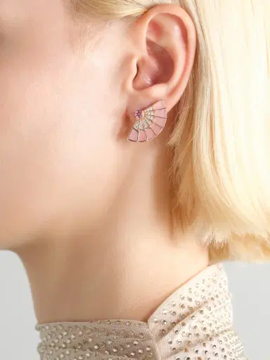 Garrard Fanfare Symphony 18-karat Rose Gold Multi-stone Earrings | Thumbnail 2 Garrard Fanfare Symphony 18-karat Rose Gold Multi-stone Earrings | Thumbnail 2