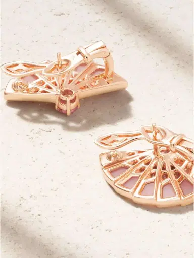 Garrard Fanfare Symphony 18-karat Rose Gold Multi-stone Earrings | Thumbnail 3 Garrard Fanfare Symphony 18-karat Rose Gold Multi-stone Earrings | Thumbnail 3