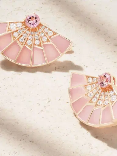 Garrard Fanfare Symphony 18-karat Rose Gold Multi-stone Earrings | Thumbnail 4 Garrard Fanfare Symphony 18-karat Rose Gold Multi-stone Earrings | Thumbnail 4