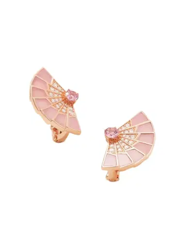 Garrard Fanfare Symphony 18-karat Rose Gold Multi-stone Earrings | Thumbnail 1 Garrard Fanfare Symphony 18-karat Rose Gold Multi-stone Earrings | Thumbnail 1