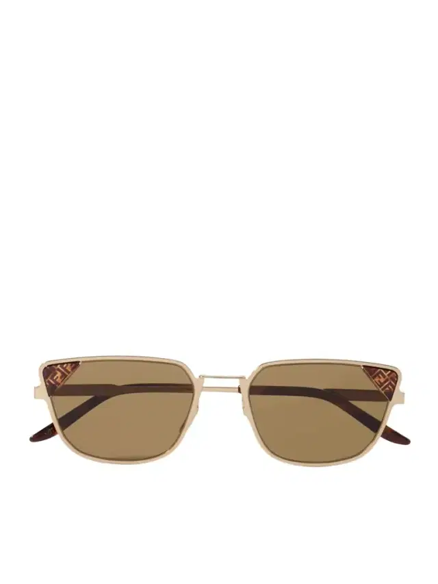 Signature D-frame Gold-tone And Tortoiseshell Acetate Sunglasses