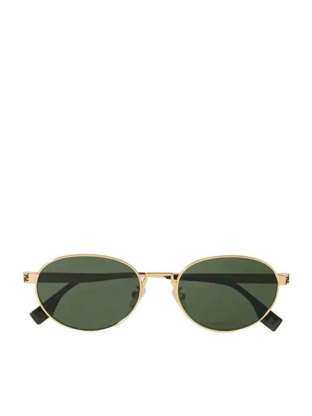Fendi Sky Round-frame Gold-tone Sunglasses