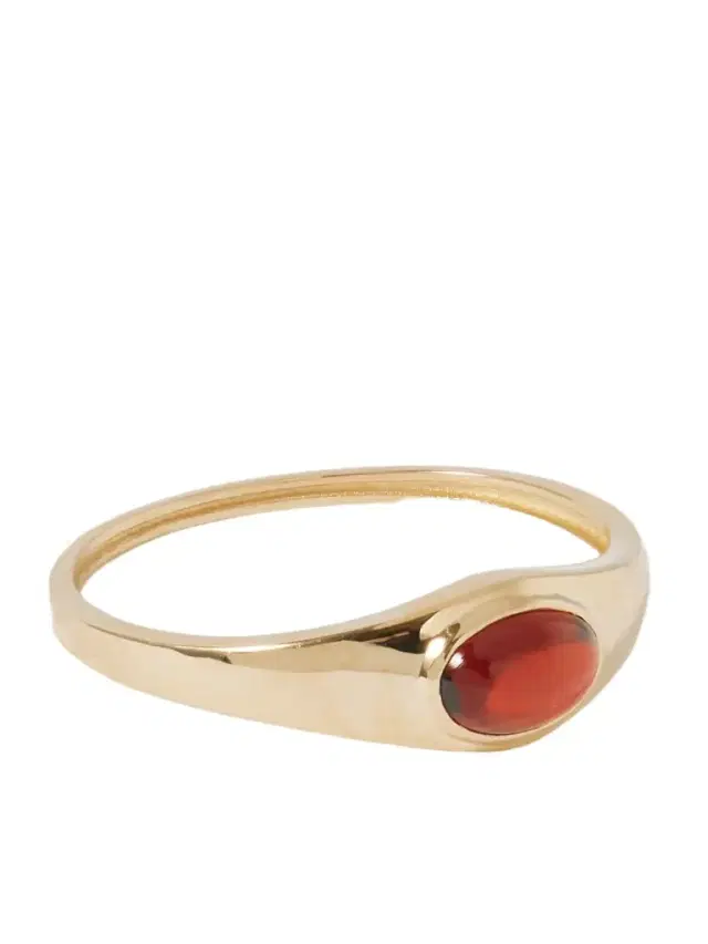 14-karat Gold Garnet Ring