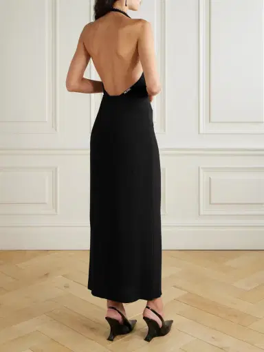 The Attico Jersey Halterneck Midi Dress | Thumbnail 3