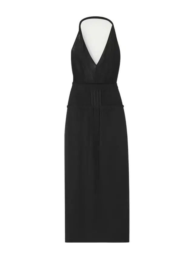 Jersey Halterneck Midi Dress