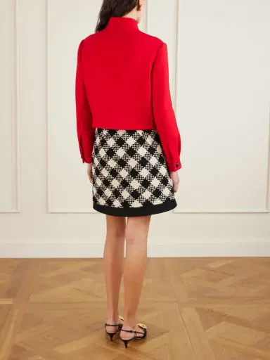 Valentino Garavani Embellished Wool And Silk-blend Drill Jacket | Thumbnail 4 Valentino Garavani Embellished Wool And Silk-blend Drill Jacket | Thumbnail 4