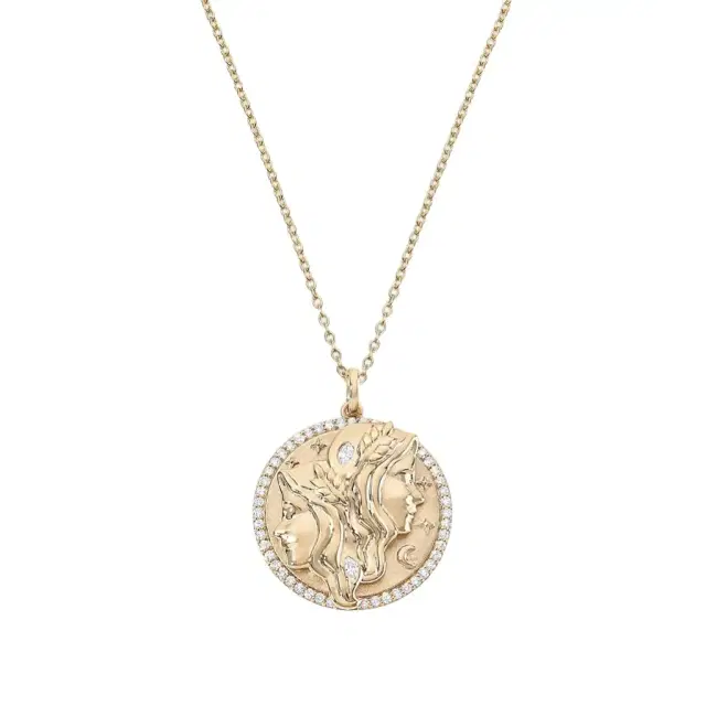 Stephanie Gottlieb Gemini Token Zodiac Necklace