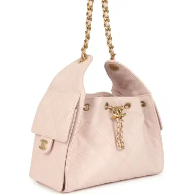Chanel Chanel Small 25 Hobo Bag Light Pink Caviar Antique Gold Hardware | Thumbnail 2 Chanel Chanel Small 25 Hobo Bag Light Pink Caviar Antique Gold Hardware | Thumbnail 2