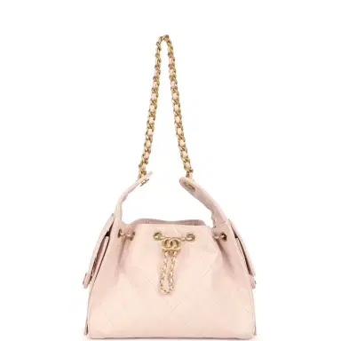 Chanel Chanel Small 25 Hobo Bag Light Pink Caviar Antique Gold Hardware | Thumbnail 7 Chanel Chanel Small 25 Hobo Bag Light Pink Caviar Antique Gold Hardware | Thumbnail 7
