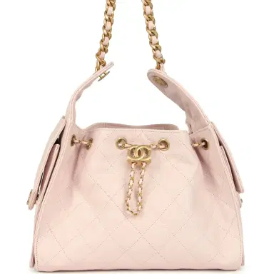 Chanel Chanel Small 25 Hobo Bag Light Pink Caviar Antique Gold Hardware | Thumbnail 1 Chanel Chanel Small 25 Hobo Bag Light Pink Caviar Antique Gold Hardware | Thumbnail 1