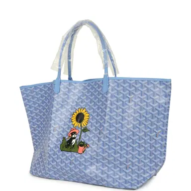 goyard Goyard Goyardine Iris St. Louis GM Tote Bag Palladium Hardware | Thumbnail 5