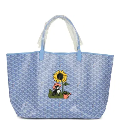 goyard Goyard Goyardine Iris St. Louis GM Tote Bag Palladium Hardware | Thumbnail 1