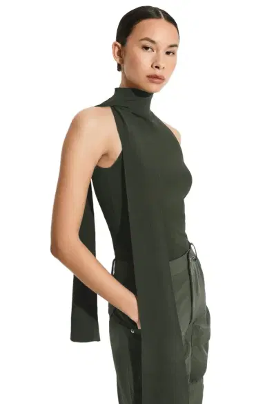 LAPOINTE Matte Viscose Halterneck Top | Thumbnail 1 LAPOINTE Matte Viscose Halterneck Top | Thumbnail 1