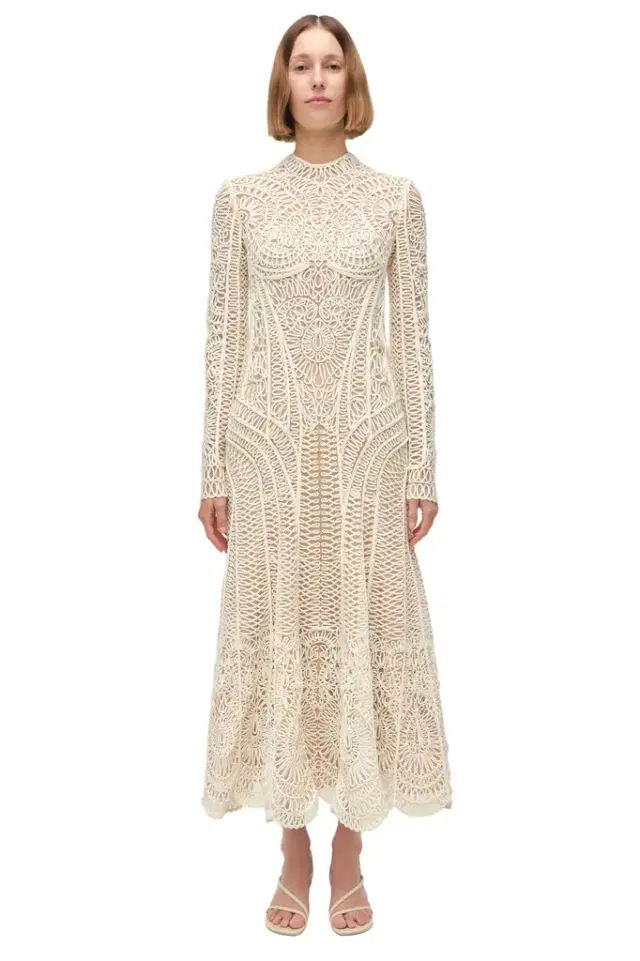 Simkhai Florence Embroidered Midi Dress