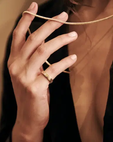 Ina Mar Ina Mar 18K Yellow Gold Diamond 3.20ct.twd. Tennis Necklace by The Solist | Thumbnail 2