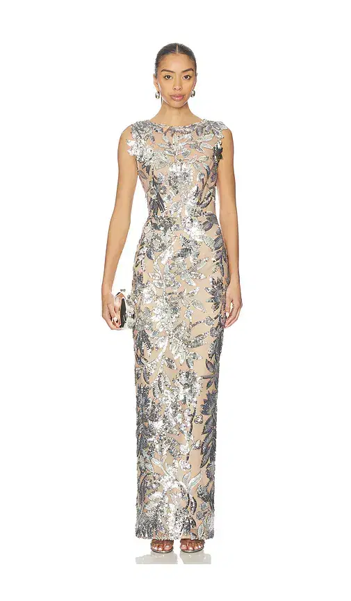 Bronx Banco Violet Maxi Dress
