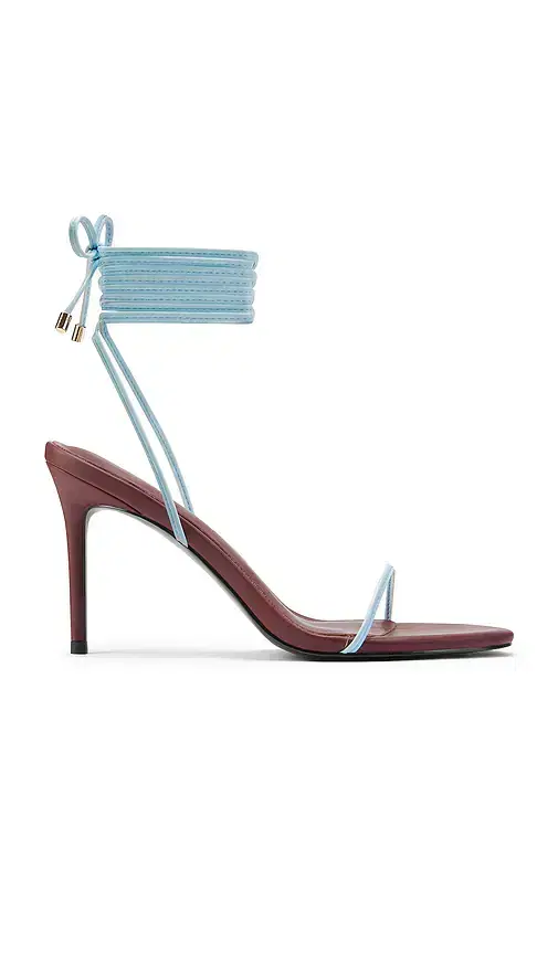 FEMME LA x REVOLVE Barely There Lace Up Heel