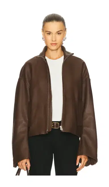 GRLFRND Romy Leather Jacket | Thumbnail 1 GRLFRND Romy Leather Jacket | Thumbnail 1