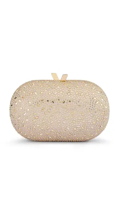 olga berg Faye Oval Clutch | Thumbnail 1 olga berg Faye Oval Clutch | Thumbnail 1