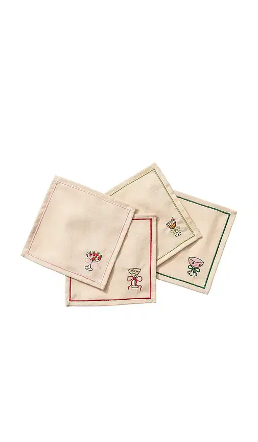 Cheers Cocktail Napkins Set Of 4
