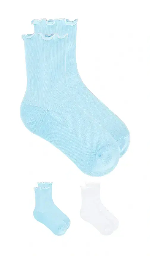 WellBeing + BeingWell WellBeing + BeingWell Ruffle Sock 2 Pack