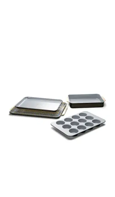 Caraway Non-toxic Ceramic Non-stick Half Bakeware Set | Thumbnail 1 Caraway Non-toxic Ceramic Non-stick Half Bakeware Set | Thumbnail 1