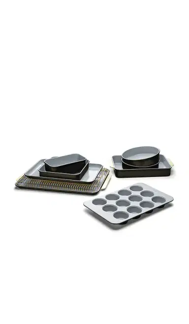 Caraway Non-toxic Ceramic Non-stick Mega Bakeware Set | Thumbnail 1 Caraway Non-toxic Ceramic Non-stick Mega Bakeware Set | Thumbnail 1