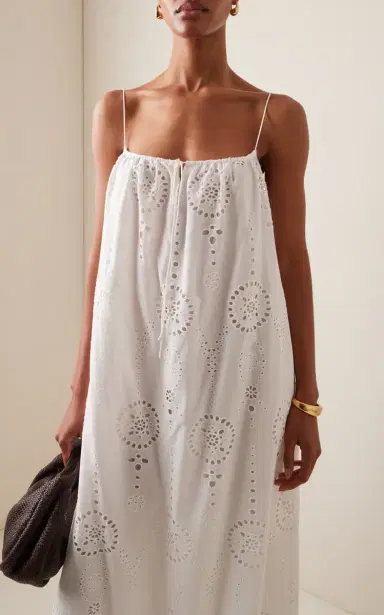 Matteau Broderie Cotton Midi Dress | Thumbnail 3